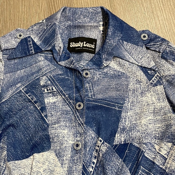 Vintage Shady Lane Denim Patchwork Dress - Picture 3 of 13